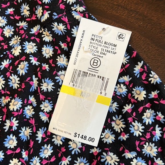 Karen Kane Button Front Midi Skirt. - Picture 13 of 13